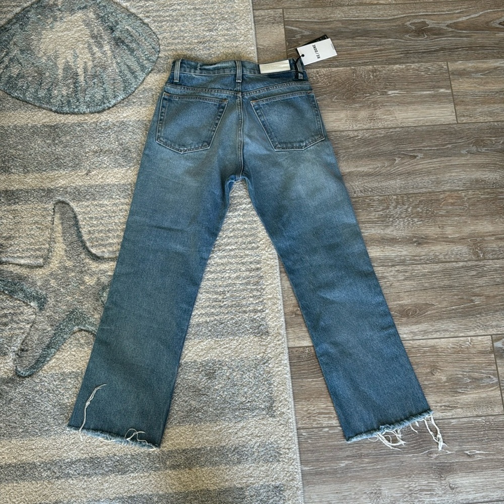 NWT Revolve’s Re/Done Size 25 70s Crop Boot Denim Jeans